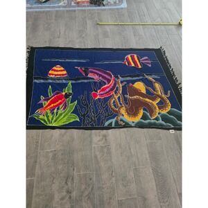 Coline Vibrant Oceanic Octopus Fish Jellyfish Sarong Cover Up Tapestry Wall Hang